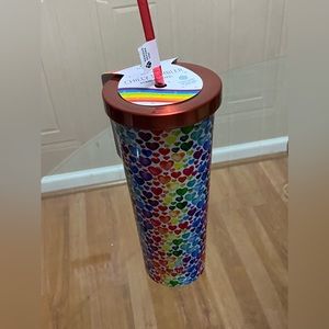 COPY - Manna Chilly Tumbler. Assorted Rainbow Hearts.